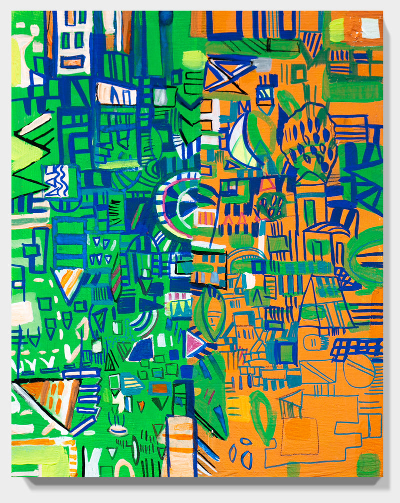 Green and Orange Map