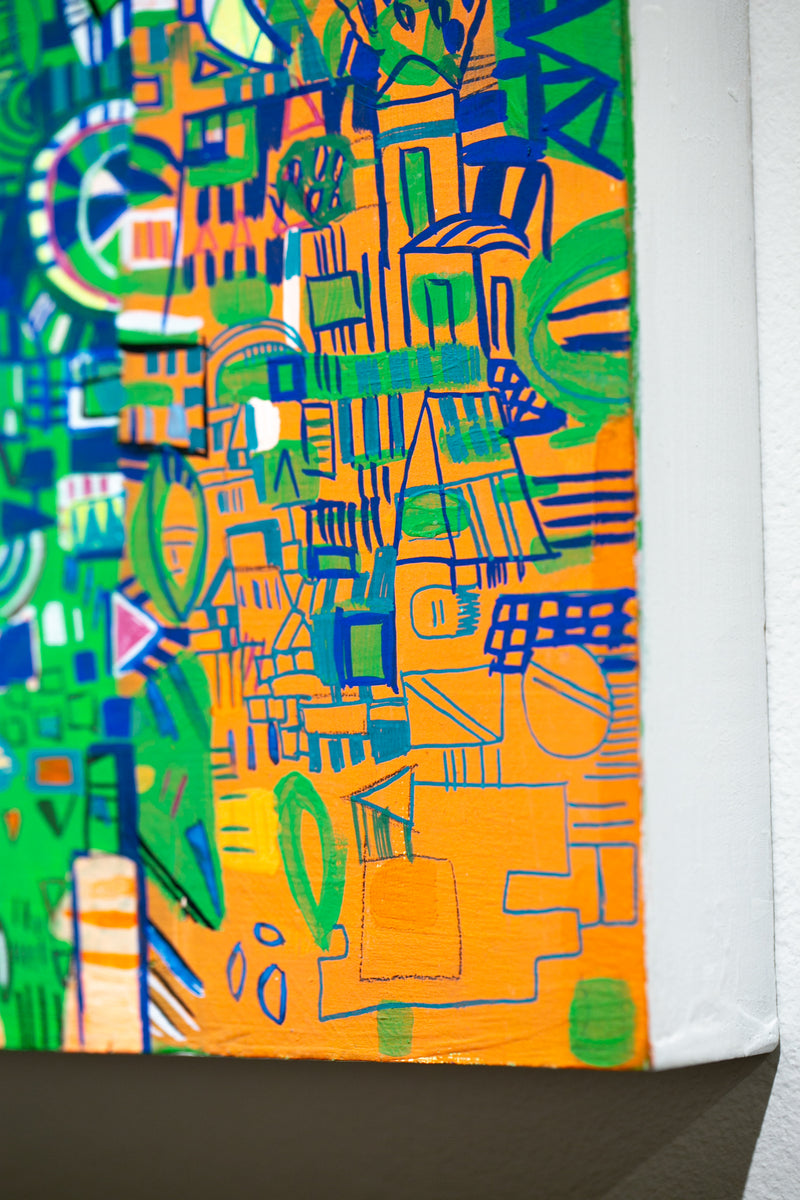 Green and Orange Map