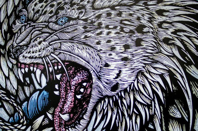 Wolfbat Leopard Snake (Silkscreen Print)
